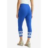 Jessica London Women's Plus Size Everyday Stretch Cotton Capri Legging - 3 of 4