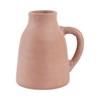 Terracotta Pottery Vase with Handle - Rustic Flower Container - Decorative Farmhouse Accent for Home, Office, Bedroom, Living Room - 2 of 4