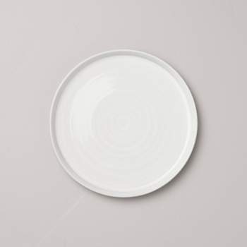 8.5" Flared Brim Stoneware Salad Plate Vintage Cream - Hearth & Hand™ with Magnolia