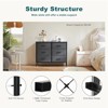 GlasFlength Decorative Storage Cabinets Tall Dresser Fabric Storage Tower ,6 Drawers Wood Top for Kid Room, Nursery, Gray 38.2"*13.8"*30" - 4 of 4
