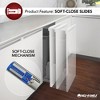 Rev-A-Shelf 5349 Series Double Pull-Out Cabinet Waste Container Trash Can with Soft Close - 3 of 4