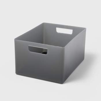 Portable Shower Caddy with Handles Storage Organizer Bin for Bathroom Small Grey, Gray