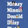 Women's - Disney - Mickey Friends Character List Short Sleeve Graphic T-Shirt - 2 of 4
