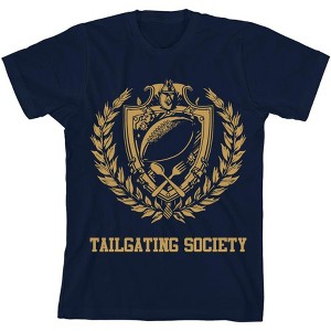 American Football Tailgating Society Youth Crew Neck Short Sleeve Tee - 1 of 2