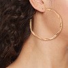 Twisted Large Hoop Earrings - A New Day™ Gold: Nickel-Free Metal, Post Closure, 1.96" Diameter, Lightweight Design - 2 of 4