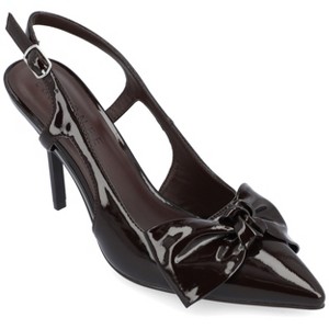 Journee Collection Womens Viera Mid Heel Pointed Toe Pumps - 1 of 4