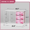 Sorbus 9 Drawers Dresser- Storage Unit with Steel Frame, Wood Top, Fabric Bins - for Bedroom, Closet, Office and more - 4 of 4