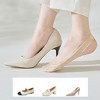 Anna-Kaci Women's Low Cut No Show Liner Socks with Non-Slip 3D Silicone Heel Grip Pack of 6 Pairs - 2 of 4