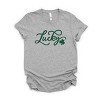 Simply Sage Market Cursive Lucky Clover  Short Sleeve Tee - 2 of 4