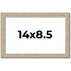 PosterPalooza | 14x8.5 Thin Barnwood Picture Frame, UV Acrylic, 2 Finishes - Grey and Black - 2 of 4