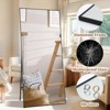 Full Length Mirror, Oversized Full-Body Hanging or Leaning Rectangle Mirror, Aluminum Alloy Thin Frame Floor Mirror for Bedroom, Living/Dressing Room - 3 of 4