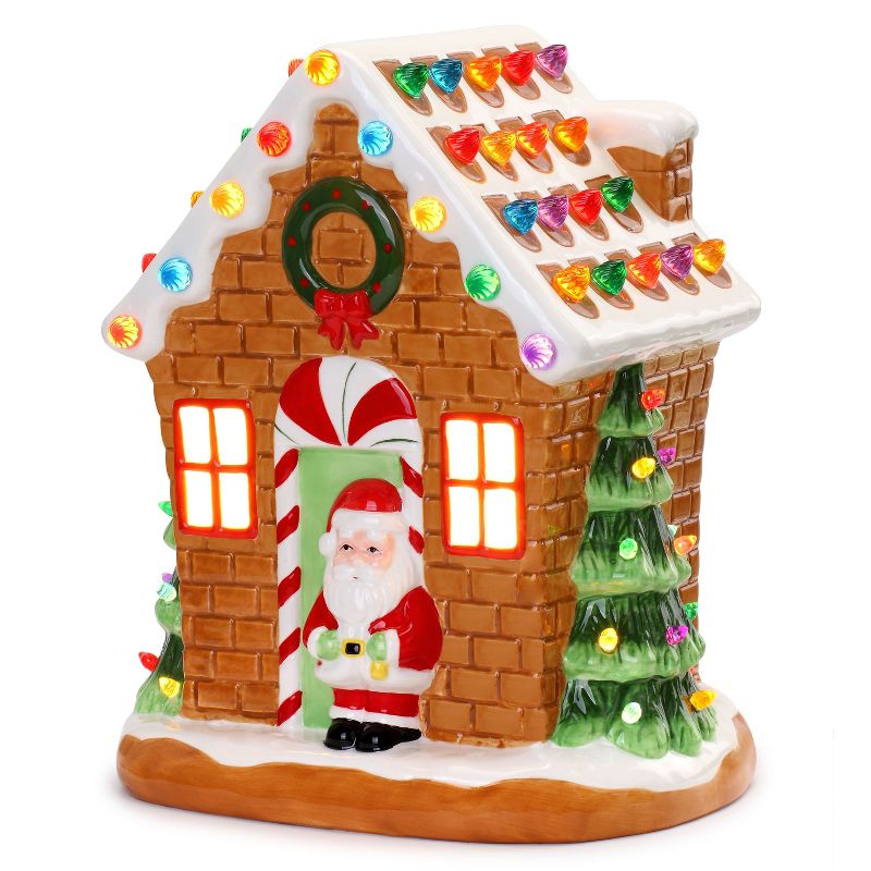 Mr. Christmas Nostalgic Gingerbread House Ceramic Christmas Decoration, 1 of 8