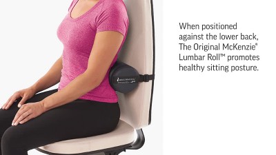The Original McKenzie Lumbar Roll by OPTP – Standard Density – USA-Made Low  Back Lumbar Support for Office Chairs, Car Seats and Travel. The Preferred