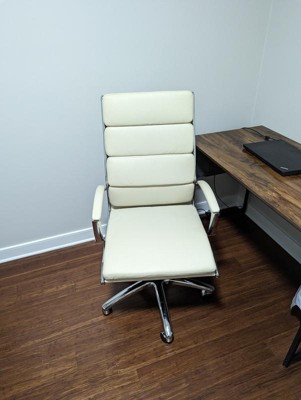 Contemporary Striped Executive Office Chair Gray - Boss Office Products