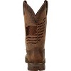 Men's Durango Brown Distressed Flag Embroidery Western Boot, DDB0314, Brown - 4 of 4