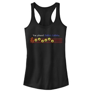 Juniors Womens Nintendo Legend of Zelda Lullaby Racerback Tank Top - 1 of 4
