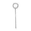 Black Bow Jewelry 14k White Gold, Jersey Collection, Medium Number 80 Pendant - 2 of 4