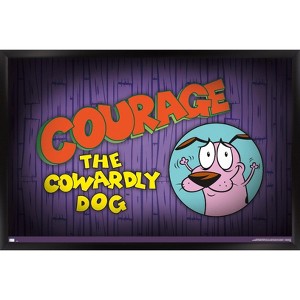 Trends International Courage the Cowardly Dog - Title Framed Wall Poster Prints - 1 of 4