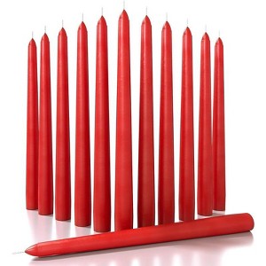 10 inch Taper Candles Set of 12 - Tall Candles Unscented - Tapered Candle Sticks - 1 of 4