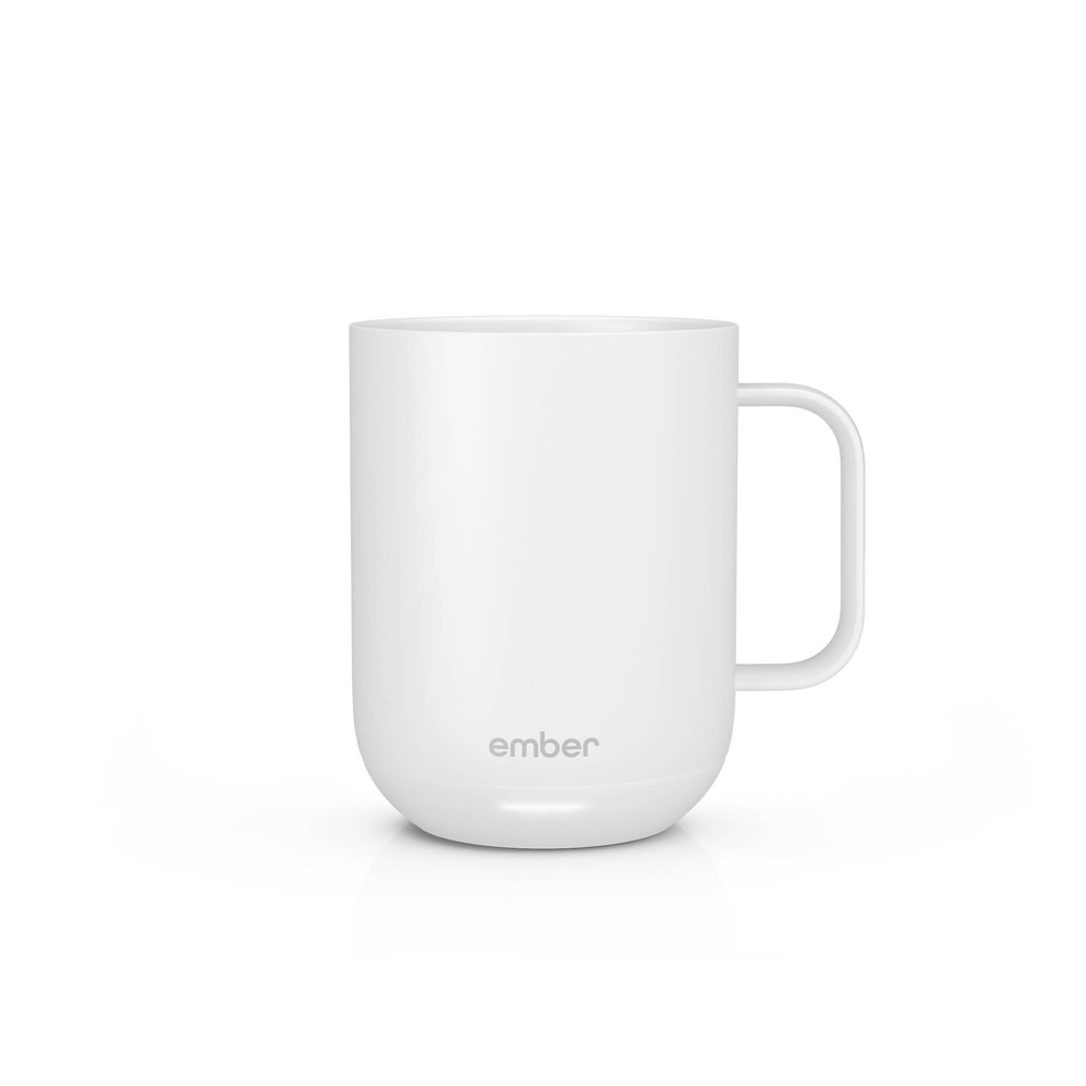 Photos - Glass Ember Mug 2 10oz Temperature Control Smart Mug White: Ceramic & Stainless Steel, Hand Wash, Includes Coaster, Hot Beverages 