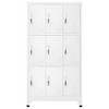 vidaXL Locker Cabinet Gray Steel 35.4x17.7x70.9 in Locker Cabinet - 2 of 4