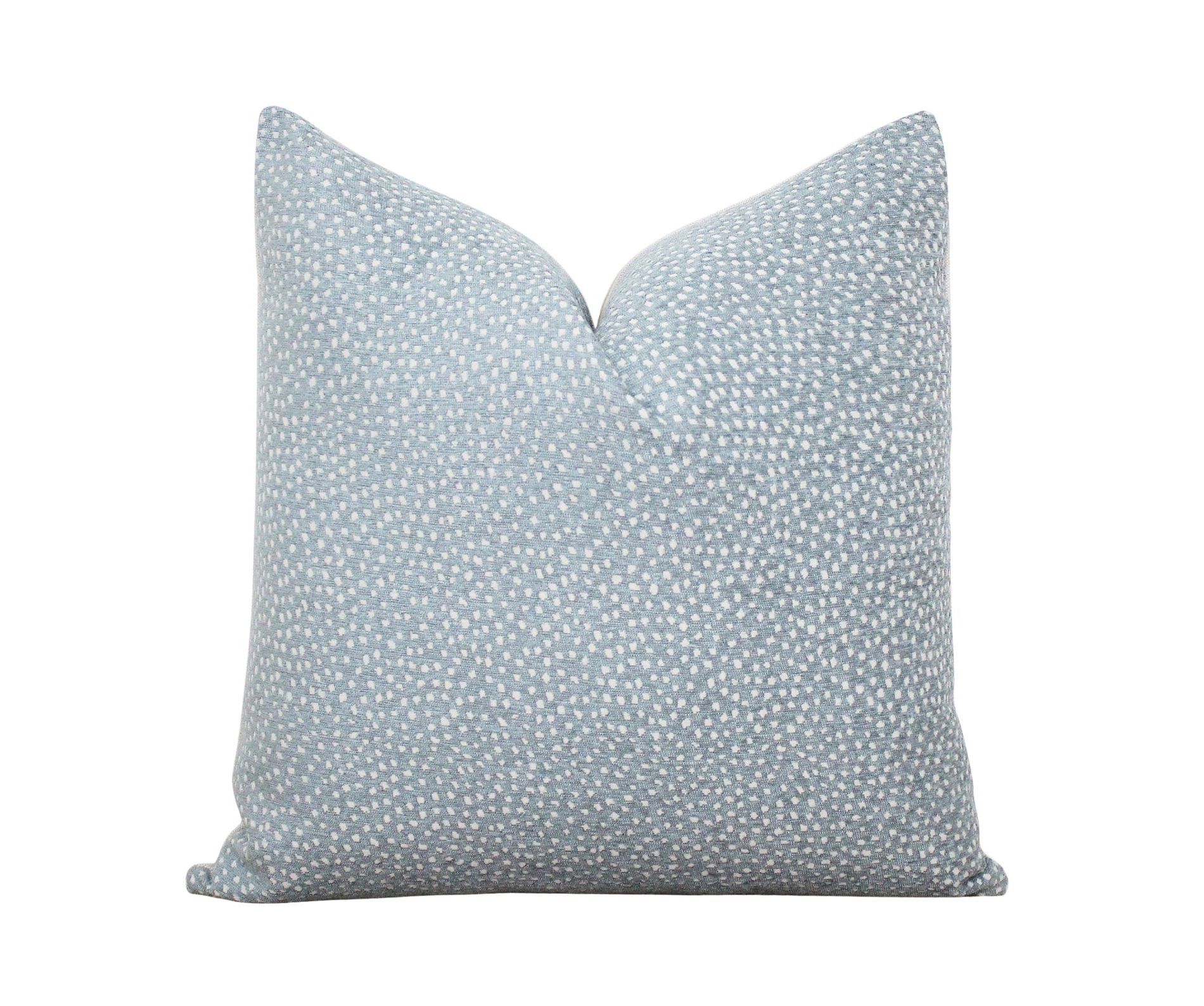 Blue Dot Pillow Cover • Blue Spot Pillow • Blue 18x18 Textured Pillow, No Insert
