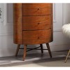 NicBex 5 Drawers Dresser for Bedroom,Walnut Chest of Drawers with Marble Table,Modern Wood Dressers for Closet,Living Room,Hallway,Walnut - 4 of 4