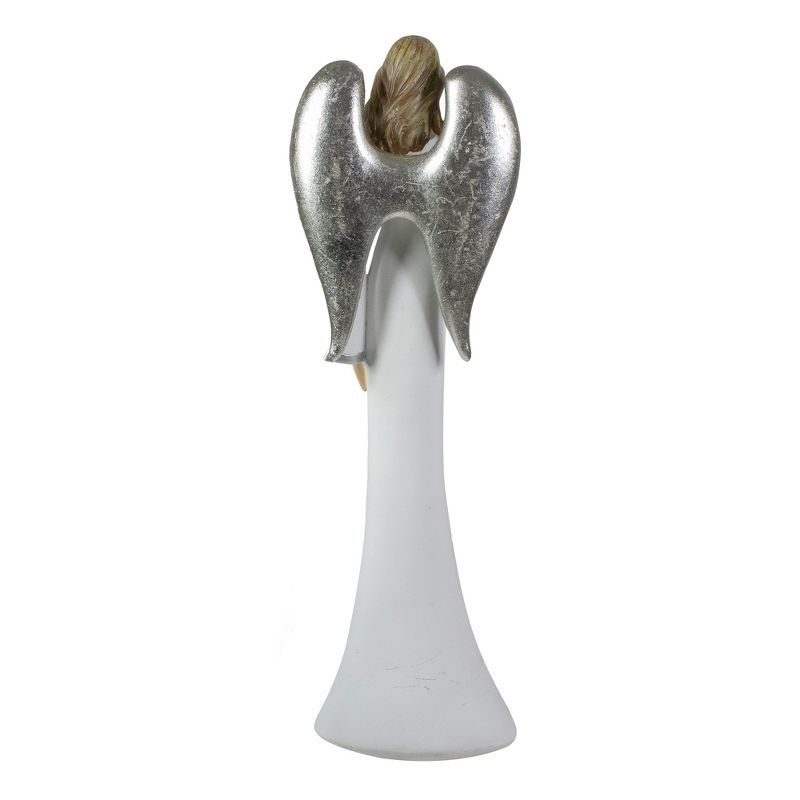 Northlight 16.5" Silver and White Angel with Star Tabletop Figurine, 5 of 6