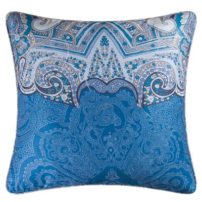C&F Home 26" x 26" Daphne Blue Damask Cotton Euro Sham - Machine Washable