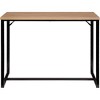 Wood Natural Top Coastal Modern Console Table with Black Metal Legs for Entryway and Hallway - 3 of 4