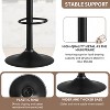 BABYYER Bar Stools Set of 2, Adjustable Height Swivel Bar Stools, with Back & Footrest, PU Leather Barstools, for Dining Room Kitchen - 4 of 4
