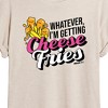 Women's - Mean Girls - Cheese Fries Oversized Graphic T-Shirt - 2 of 4