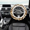 Unique Bargains Elastic Leopard Pattern Faux Fur Winter Warm Car Steering Wheel Cover Universal - image 2 of 4