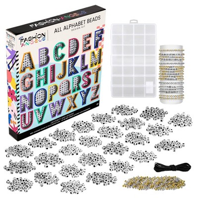 Bracelet Making Kit, Letter Beads Bead Kids Set With Faux Crystal