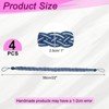 Unique Bargains Braided Polyester Elegant Design Durable Curtain Tiebacks Dark Blue 4 Pcs - 2 of 4