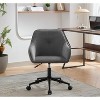 NicBex Modern Velvet Home Desk Chair with Wheels for Living Room, Bedroom,Study Room - 2 of 4