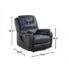 Zero Gravity Power Recliner Chair,Comfortable Adjustable Position,Massage,Heating,Phone Holder,USB Charging,Side Pockets–The Pop Home - 2 of 4
