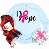 Simply Sage Market Hope Breast Cancer Garment Dyed Long Sleeve - 4 of 4