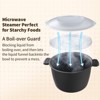 Itopfox Professional Large Microwave Cookware, Rice Cooker & Steamer for Vegetables, Safe Mixing & Serving Bowls, Food Storage Container, BPA Free - 4 of 4