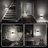 YANSUN 1W Plug-in Light-Controlled Night Light, Semi-Arch Wall Lamp Shape, Up and Down Lighting, Black Shell, White 5000K, 3-Stage Dimmable - 4 of 4