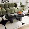 VYNXARIA 40-Inch Black Cloud Shaped Coffee Table - Elegant Design for Modern Living - 2 of 4