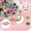 Unique Bargains DIY Craft Clothing Shoe Hat Bag Button Decor Claw Gem Rhinestones 32 Pcs - 3 of 4