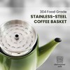 Elite Cuisine 12-Cup Electric Cordless Coffee Percolator - Olive Green - 3 of 4
