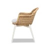Jennifer Taylor Home Santorini 19" Wicker Back Outdoor Patio Dining Chair, Set of 2, Wheat Beige Axroma Olefin - 3 of 4