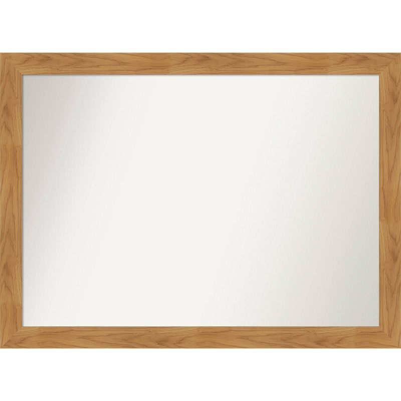 42&#34; x 31&#34; Non-Beveled Carlisle Blonde Wood Wall Mirror - Amanti Art, 1 of 11