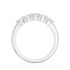 GILDED 1/2 CTTW Lab Grown Diamond 5 Stones Engagement Rings in 14KT Gold Plated or 925 Sterling Silver, Size 7 - 3 of 4