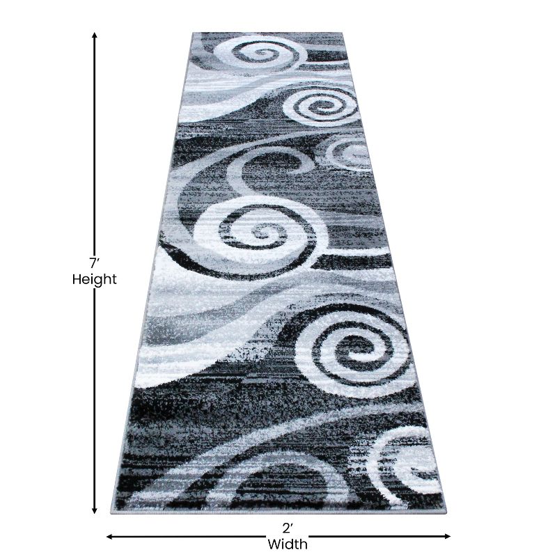 Masada Rugs Stephanie Collection Area Rug with Modern Contemporary Design 1103, 4 of 7