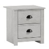 Galano Geordano 2-Drawer Bedside Table Cabinet Nightstand w/Drawers Storage (20 in. × 16.3 in. × 18.9 in.) in Dusty Gray Oak, Knotty Oak, Dark Gray Oak - image 3 of 4