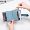 BEAFUP RFID Blocking Women's Wallet - PU Leather Slim Card Holder with 14 Card Slots & 1 Bill Compartment for Travel, Daily Use - 4 of 4