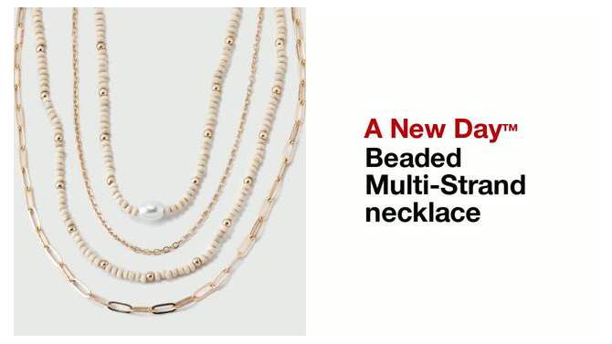 Beaded Multi-Strand necklace - A New Day™, 2 of 6, play video